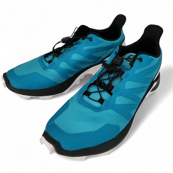 Salomon Supercross 4 Trail Running Shoes – Men’s 11 – Aqua Blue – Excellent Cond - Picture 3 of 14